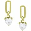 Brand new 🎁 Giani Bernini Cubic Zirconia Heart Drop Earrings, Created For Macy's Sterling Silver 🎁