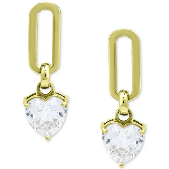 Brand new 🎁 Giani Bernini Cubic Zirconia Heart Drop Earrings, Created For Macy's Sterling Silver 🎁 1 Brand new 🎁 Giani Bernini Cubic Zirconia Heart Drop Earrings, Created For Macy's Sterling Silver 🎁