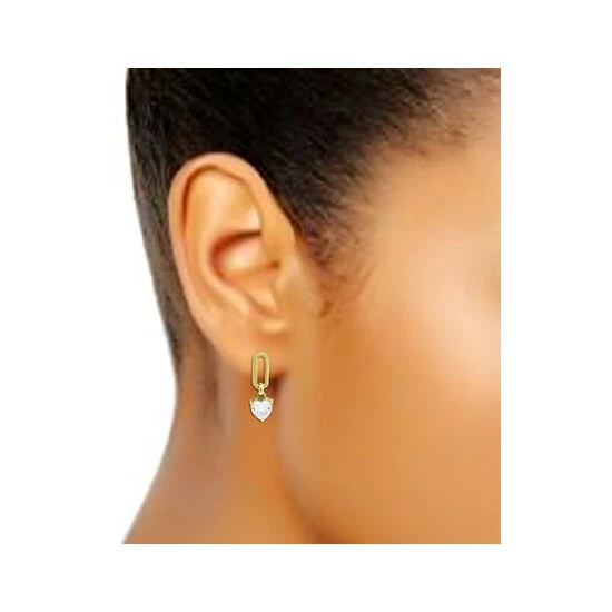 Brand new 🎁 Giani Bernini Cubic Zirconia Heart Drop Earrings, Created For Macy's Sterling Silver 🎁 2 Brand new 🎁 Giani Bernini Cubic Zirconia Heart Drop Earrings, Created For Macy's Sterling Silver 🎁 - Image 2