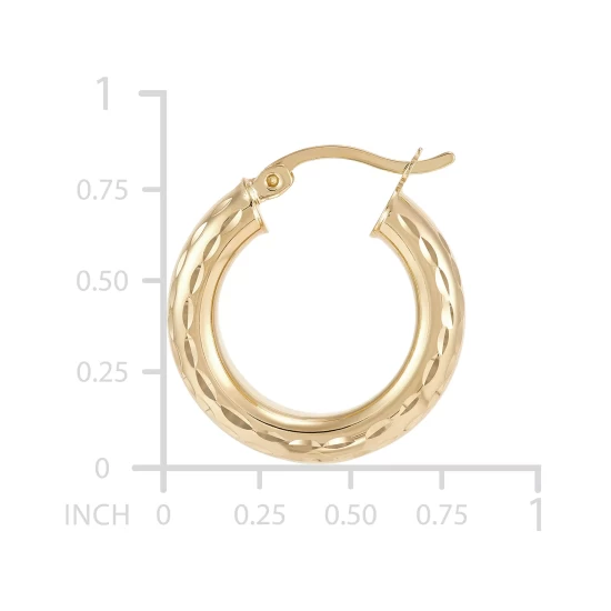 New ๐ Giani Bernini Textured Tube Small Hoop Earrings, 20mm, Created For Macy's Silver ๐ 7 New ๐ Giani Bernini Textured Tube Small Hoop Earrings, 20mm, Created For Macy's Silver ๐ - Image 7
