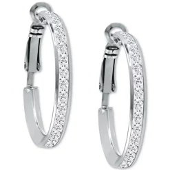 Best deal 🎁 Giani Bernini Cubic Zirconia Medium Hoop Earrings, 1, Created For Macy's Sterling Silver ❤️ -Giani Bernini Shop unnamed file 323