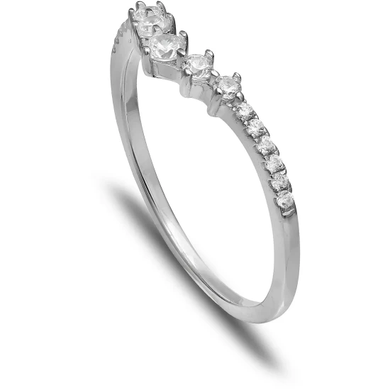 Buy ❤️ Giani Bernini Cubic Zirconia V Band In Sterling Silver, Created For Macy's ✔️ 3 Buy ❤️ Giani Bernini Cubic Zirconia V Band In Sterling Silver, Created For Macy's ✔️ - Image 3