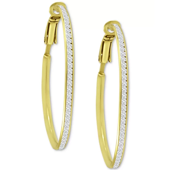 Flash Sale ๐ Giani Bernini Cubic Zirconia Medium Hoop Earrings, 1.5, Created For Macy's Sterling Silver ๐ 5 Flash Sale ๐ Giani Bernini Cubic Zirconia Medium Hoop Earrings, 1.5, Created For Macy's Sterling Silver ๐ - Image 5