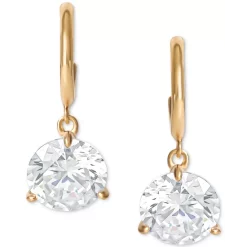 Outlet 🤩 Giani Bernini Cubic Zirconia Solitaire Drop Earrings In 14k Gold-Plated Sterling Silver, Created For Macy's Gold Over Sterling Silver ❤️ -Giani Bernini Shop unnamed file 364