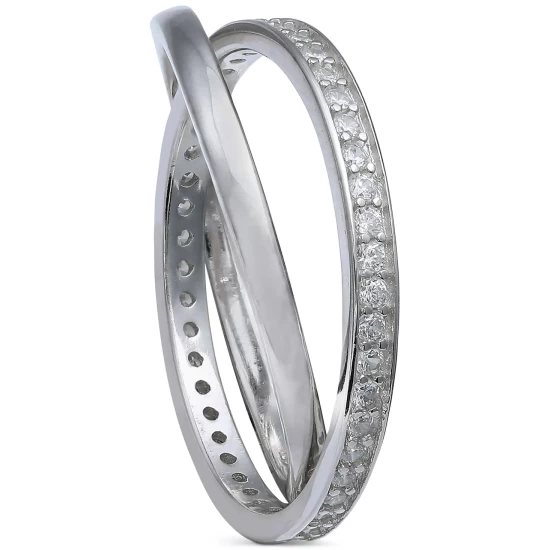 Hot Sale ๐ Giani Bernini Cubic Zirconia Crisscross Ring In Sterling Silver, Created For Macy's โ๏ธ 4 Hot Sale ๐ Giani Bernini Cubic Zirconia Crisscross Ring In Sterling Silver, Created For Macy's โ๏ธ - Image 4