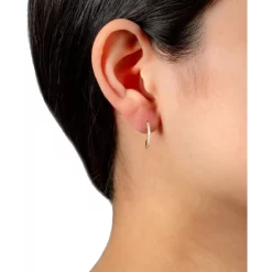 Best deal 🥰 Giani Bernini Cubic Zirconia Small Half Hoop Earrings, 0.55, Created For Macy's Silver 🎁 -Giani Bernini Shop unnamed file 388