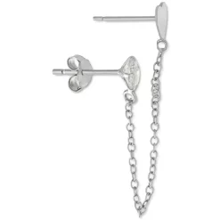 Best reviews of 🔔 Giani Bernini Cubic Zirconia Heart Double Pierced Chain Drop Earrings In Sterling Silver, Created For Macy's 🔥 -Giani Bernini Shop unnamed file 390