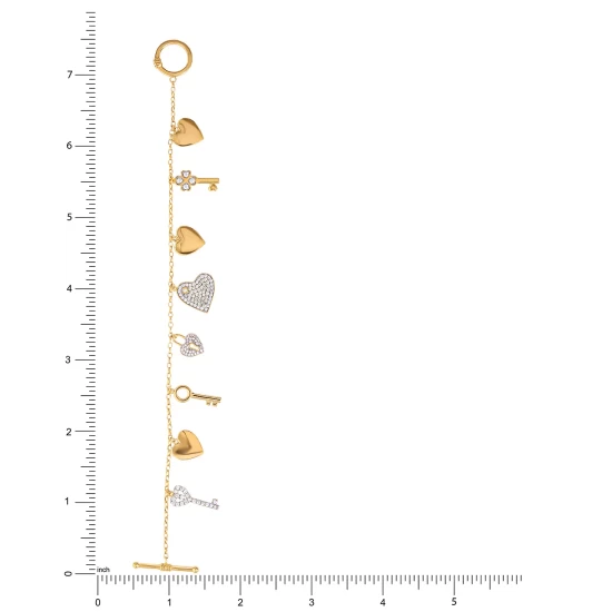 Wholesale โค๏ธ Giani Bernini Cubic Zirconia Heart & Key Charm Bracelet In Gold-Plated Sterling Silver, Created For Macy's Gold Over Silver ๐ 5 Wholesale โค๏ธ Giani Bernini Cubic Zirconia Heart & Key Charm Bracelet In Gold-Plated Sterling Silver, Created For Macy's Gold Over Silver ๐ - Image 5