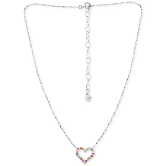 Brand new ๐ฏ Giani Bernini Lab-Created Pink Sapphire (1/3 Ct. T.w.) & Multicolor Cubic Zirconia Heart Pendant Necklace In Sterling Silver, 16 + 2 Extender, Created For Macy's ๐ 4 Brand new ๐ฏ Giani Bernini Lab-Created Pink Sapphire (1/3 Ct. T.w.) & Multicolor Cubic Zirconia Heart Pendant Necklace In Sterling Silver, 16 + 2 Extender, Created For Macy's ๐ - Image 4