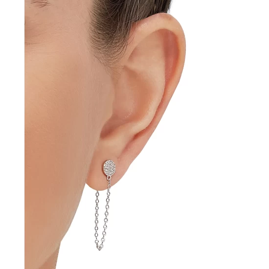 Outlet ๐ฏ Giani Bernini Cubic Zirconia Cluster Chain Drop Earrings In 14k Gold-Plated Sterling Silver, Created For Macy's (Also In Sterling Silver) ๐งจ 5 Outlet ๐ฏ Giani Bernini Cubic Zirconia Cluster Chain Drop Earrings In 14k Gold-Plated Sterling Silver, Created For Macy's (Also In Sterling Silver) ๐งจ - Image 5