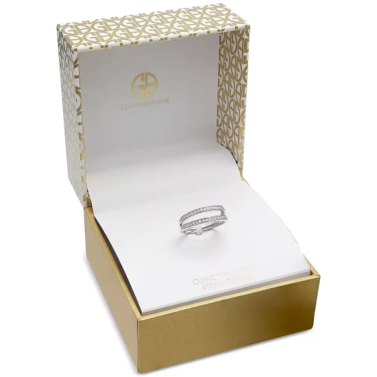 Brand new ๐ Giani Bernini 2-Pc. Set Cubic Zirconia Bands In Sterling Silver, Created For Macy's ๐ 3 Brand new ๐ Giani Bernini 2-Pc. Set Cubic Zirconia Bands In Sterling Silver, Created For Macy's ๐ - Image 3