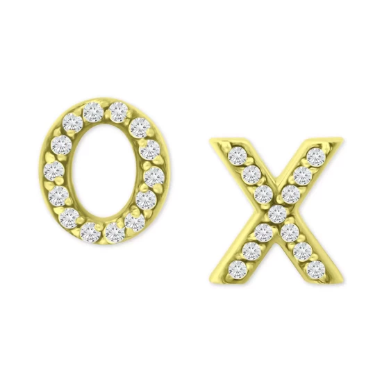 Cheapest ๐งจ Giani Bernini Cubic Zirconia X & O Mismatch Stud Earrings, Created For Macy's Gold ๐ 5 Cheapest ๐งจ Giani Bernini Cubic Zirconia X & O Mismatch Stud Earrings, Created For Macy's Gold ๐ - Image 5