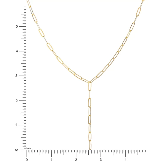 New 🎉 Giani Bernini Paperclip Link 18 Lariat Necklace In 18k Gold-Plated Sterling Silver, Created For Macy's Gold Over Silver 👏 5 New 🎉 Giani Bernini Paperclip Link 18 Lariat Necklace In 18k Gold-Plated Sterling Silver, Created For Macy's Gold Over Silver 👏 - Image 5