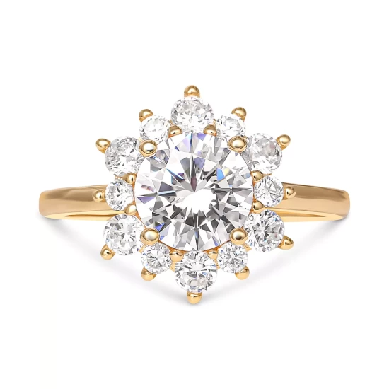 Best Pirce โค๏ธ Giani Bernini Cubic Zirconia Cluster Flower Ring In Gold-Plated Sterling Silver, Created For Macy's Gold Over Sterling Silver ๐ 4 Best Pirce โค๏ธ Giani Bernini Cubic Zirconia Cluster Flower Ring In Gold-Plated Sterling Silver, Created For Macy's Gold Over Sterling Silver ๐ - Image 4