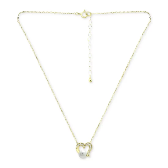 Best reviews of ๐ Giani Bernini Freshwater Pearl (5mm) & Cubic Zirconia Open Heart Pendant Necklace, 16 + 2 Extender, Created For Macy's Gold Over Silver โ๏ธ 5 Best reviews of ๐ Giani Bernini Freshwater Pearl (5mm) & Cubic Zirconia Open Heart Pendant Necklace, 16 + 2 Extender, Created For Macy's Gold Over Silver โ๏ธ - Image 5