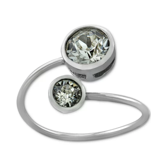 Discount โ๏ธ Giani Bernini Crystal Bypass Ring In Sterling Silver, Created For Macy's ๐ 4 Discount โ๏ธ Giani Bernini Crystal Bypass Ring In Sterling Silver, Created For Macy's ๐ - Image 4