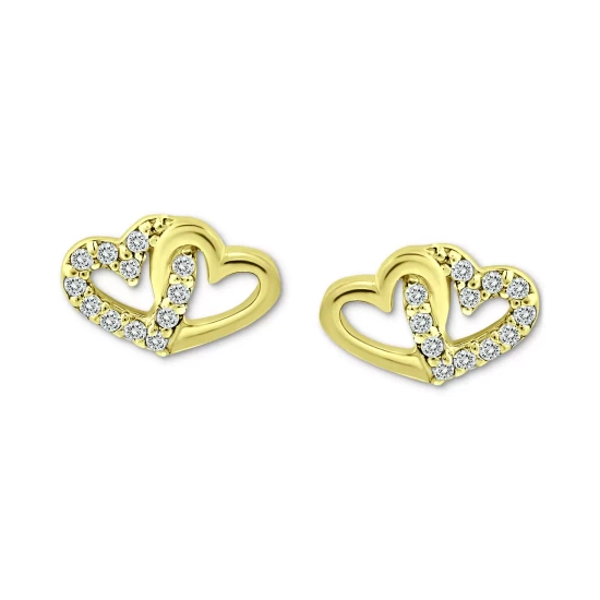 Discount 😀 Giani Bernini Cubic Zirconia Intertwined Hearts Stud Earrings, Created For Macy's White 😍 5 Discount 😀 Giani Bernini Cubic Zirconia Intertwined Hearts Stud Earrings, Created For Macy's White 😍 - Image 5