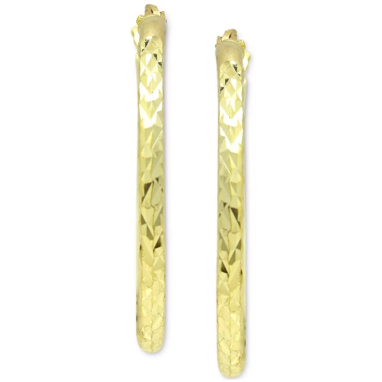 Budget ๐งจ Giani Bernini Small Textured Hoop Earrings In 18k Gold-Plated Sterling Silver, 3/4, Created For Macy's 18k Gold Over Sterling Silver ๐ 4 Budget ๐งจ Giani Bernini Small Textured Hoop Earrings In 18k Gold-Plated Sterling Silver, 3/4, Created For Macy's 18k Gold Over Sterling Silver ๐ - Image 4