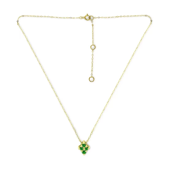 Buy โ๏ธ Giani Bernini Lab-Created Green Quartz Cluster Pendant Necklace, 16 + 2 Extender, Created For Macy's Sterling Silver ๐ 5 Buy โ๏ธ Giani Bernini Lab-Created Green Quartz Cluster Pendant Necklace, 16 + 2 Extender, Created For Macy's Sterling Silver ๐ - Image 5