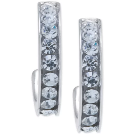 Outlet ๐ Giani Bernini Small (5/8) Crystal Hoop Earrings In Sterling Silver ๐ 4 Outlet ๐ Giani Bernini Small (5/8) Crystal Hoop Earrings In Sterling Silver ๐ - Image 4