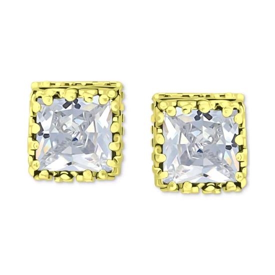 Hot Sale ๐ Giani Bernini Cubic Zirconia Princess Stud Earrings In Sterling Silver, Created For Macy's โ 7 Hot Sale ๐ Giani Bernini Cubic Zirconia Princess Stud Earrings In Sterling Silver, Created For Macy's โ - Image 7