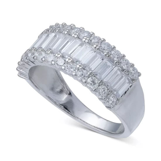 Best Pirce ๐ Giani Bernini Cubic Zirconia Baguette Band In Sterling Silver ๐ 5 Best Pirce ๐ Giani Bernini Cubic Zirconia Baguette Band In Sterling Silver ๐ - Image 5
