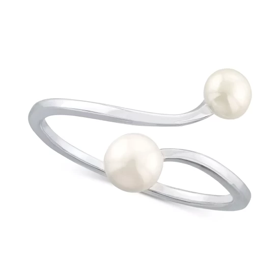 Best deal ๐ Giani Bernini Cultured Freshwater Pearl (4 & 5mm) Bypass Ring, Created For Macy's Gold Over Silver ๐ 4 Best deal ๐ Giani Bernini Cultured Freshwater Pearl (4 & 5mm) Bypass Ring, Created For Macy's Gold Over Silver ๐ - Image 4