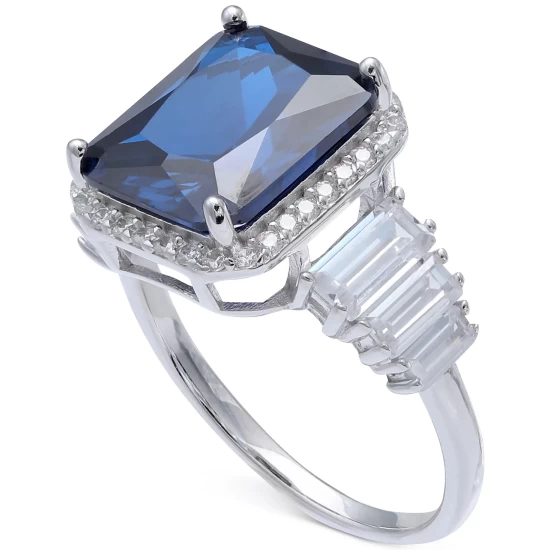 Promo ๐ Giani Bernini Cubic Zirconia Blue Statement Ring In Sterling Silver ๐ 5 Promo ๐ Giani Bernini Cubic Zirconia Blue Statement Ring In Sterling Silver ๐ - Image 5