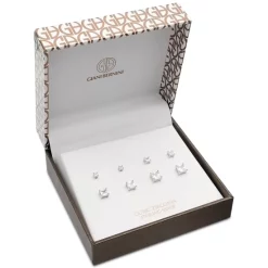 Deals 🌟 Giani Bernini 4-Pc. Set Cubic Zirconia Princess Stud Earrings In Sterling Silver, Created For Macy's 🤩 -Giani Bernini Shop unnamed file 743