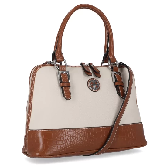 New โ๏ธ Giani Bernini Saffiano Croco Dome Satchel, Created For Macy's Cream/saddle ๐ 6 New โ๏ธ Giani Bernini Saffiano Croco Dome Satchel, Created For Macy's Cream/saddle ๐ - Image 6
