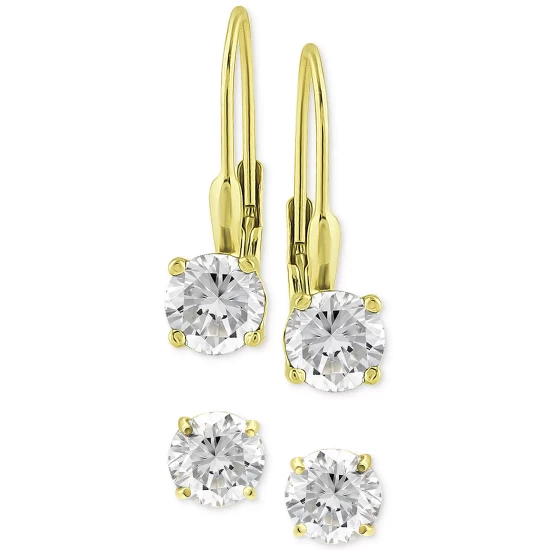 Cheapest ๐ Giani Bernini Cubic Zirconia Solitaire Leverback & Stud Earrings In 18k Gold-Plated Sterling Silver, Created For Macy's Gold Over Silver ๐ฏ 4 Cheapest ๐ Giani Bernini Cubic Zirconia Solitaire Leverback & Stud Earrings In 18k Gold-Plated Sterling Silver, Created For Macy's Gold Over Silver ๐ฏ - Image 4