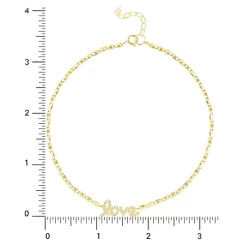 Outlet ⌛ Giani Bernini Cubic Zirconia Love Script Ankle Bracelet In 18k Gold-Plated Sterling Silver, Created For Macy's 🔥 -Giani Bernini Shop unnamed file 886