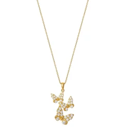Promo 🔥 Giani Bernini Cubic Zirconia Three Butterfly Pendant Necklace In Gold-Plated Sterling Silver, 18 + 2 Extender, Created For Macy's 👍 -Giani Bernini Shop unnamed file 898