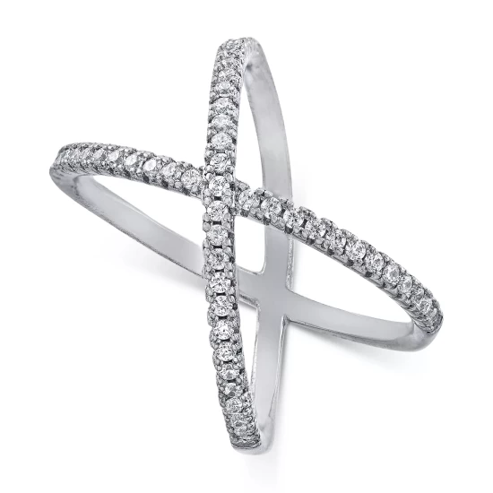 Cheapest ๐ Giani Bernini Cubic Zirconia Crisscross Statement Ring In Sterling Silver, Created For Macy's โค๏ธ 6 Cheapest ๐ Giani Bernini Cubic Zirconia Crisscross Statement Ring In Sterling Silver, Created For Macy's โค๏ธ - Image 6