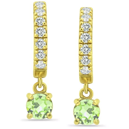 Brand new 🥰 Giani Bernini Cubic Zirconia Dangle Drop Huggie Hoop Earring In Sterling Silver Or 18k Gold Over Silver (Also Available In Lab Created Opal) Lt Green/silver 👏 9 Brand new 🥰 Giani Bernini Cubic Zirconia Dangle Drop Huggie Hoop Earring In Sterling Silver Or 18k Gold Over Silver (Also Available In Lab Created Opal) Lt Green/silver 👏 - Image 9