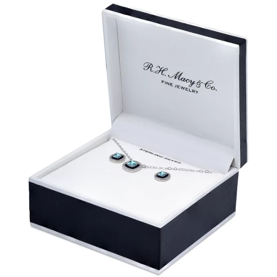 Best Pirce โ Giani Bernini 2-Pc. Set Blue Topaz (1/2 Ct. T.w.), Cubic Zirconia & Enamel Pendant Necklace & Matching Stud Earrings (Also In Lab-Created Opal, Green Quartz, & Amethyst), Created For Macy's Opal/blue ๐ 6 Best Pirce โ Giani Bernini 2-Pc. Set Blue Topaz (1/2 Ct. T.w.), Cubic Zirconia & Enamel Pendant Necklace & Matching Stud Earrings (Also In Lab-Created Opal, Green Quartz, & Amethyst), Created For Macy's Opal/blue ๐ - Image 6