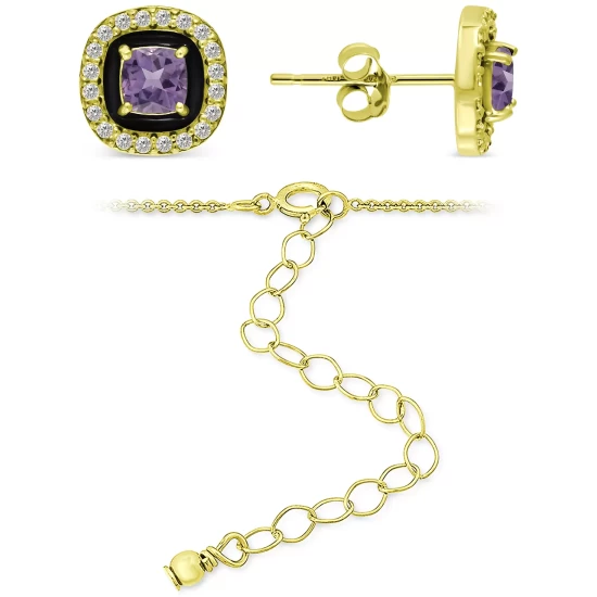 Best Pirce โ Giani Bernini 2-Pc. Set Blue Topaz (1/2 Ct. T.w.), Cubic Zirconia & Enamel Pendant Necklace & Matching Stud Earrings (Also In Lab-Created Opal, Green Quartz, & Amethyst), Created For Macy's Opal/blue ๐ 11 Best Pirce โ Giani Bernini 2-Pc. Set Blue Topaz (1/2 Ct. T.w.), Cubic Zirconia & Enamel Pendant Necklace & Matching Stud Earrings (Also In Lab-Created Opal, Green Quartz, & Amethyst), Created For Macy's Opal/blue ๐ - Image 11