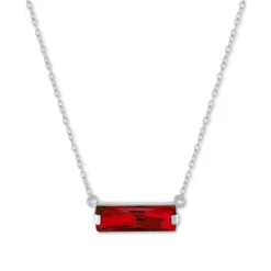 Budget 👍 Giani Bernini Crystal Rectangle Solitaire 18 Pendant Necklace In Sterling Silver, Created For Macy's Black 👍 -Giani Bernini Shop unnamed file 956