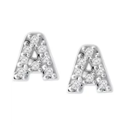 Best Sale 🥰 Giani Bernini Cubic Zirconia Palm Tree Stud Earrings In Sterling Silver, Created For Macy's 🔥